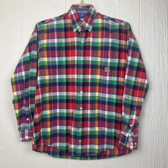 Cinch shirt mens Small long sleeve button down pink/purple/green Great condition - Picture 3 of 5